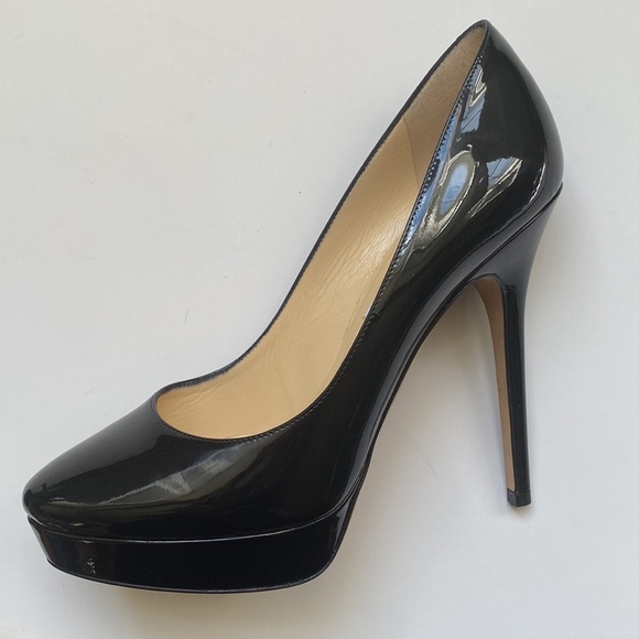 Jimmy Choo Black Patent Platform Pumps - Picture 8 of 16